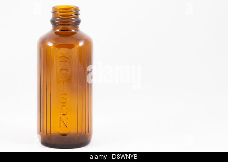 An isolated poison bottle Stock Photo