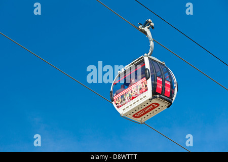 Air line emirates cable car, London, England Stock Photo