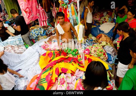 Scenery on the Divisoria Market in Manila, Philippines Stock Photo