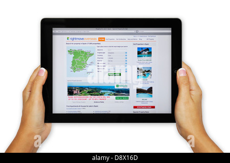 Rightmove online property search website on iPad Stock Photo