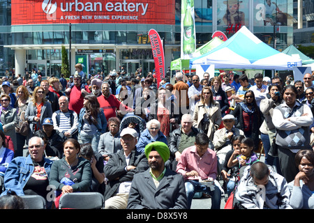 DesiFEST-12 hours of Free Concert at Yonge and Dundas square Stock Photo