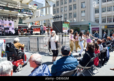 DesiFEST-12 hours of Free Concert at Yonge and Dundas square. Stock Photo