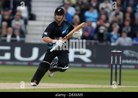 Nottingham, UK. 5th June, 2013. New Zealand's Kane Williamson during the 3rd Nat West one day international cricket match between England and New Zealand at Trent Bridge Cricket Ground on Jun 05, 2013 in London, England, (Photo by Mitchell Gunn/ESPA/Alamy Live News) Stock Photo