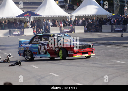 Sofia, Bulgaria - June 02, 2013: Red Bull Car Park Drift Sofia, Bulgaria. Photo taken on: June 02th, 2013 Stock Photo