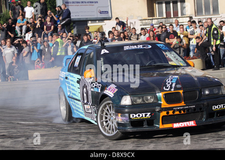 Sofia, Bulgaria - June 02, 2013: Red Bull Car Park Drift Sofia, Bulgaria. Photo taken on: June 02th, 2013 Stock Photo