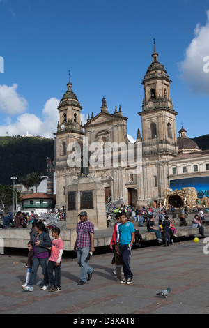 The Catedral and Capilla del Sagrario, Plaza Bolivar, La Candelaria, Bogota, Colombia Stock Photo