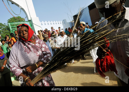 The Siddis, an Afro-Indian community living in Gujarat. Stock Photo