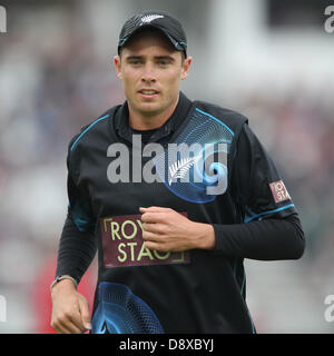 Nottingham, UK. 5th June 2013. Tim Southee during the 3rd One Day International between England and New Zealand from Trent Bridge Cricket Ground. Credit:  Action Plus Sports Images/Alamy Live News Stock Photo