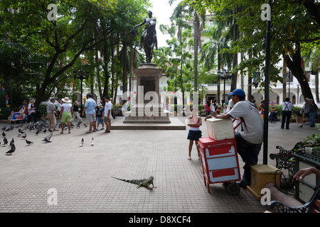 Plaza de Bolivar, Cartagena, Colombia Stock Photo