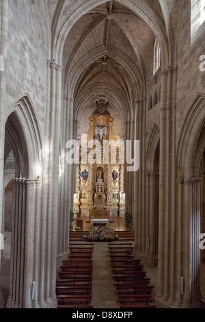 Monasterio de Santa Maria la Real, Najera Spain. Camino to Santiago de Compostela, pilgrimage monastery and church Stock Photo