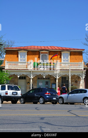 Der Lindenbaum German restaurant in Fredericksburg, Texas, USA Stock Photo