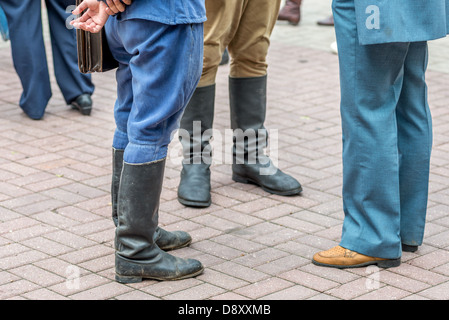 MOSCOW, RUSSIA - Retro festival 'Days of history' in Hermitage Garden. Moscow, May 26, 2013 Stock Photo