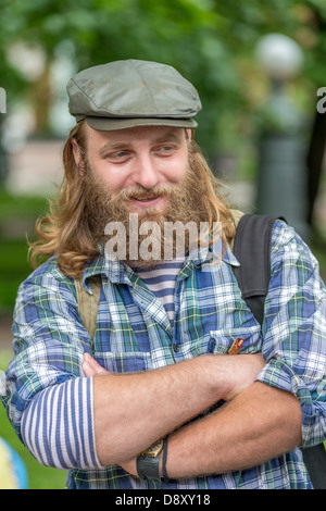 MOSCOW, RUSSIA - Retro festival 'Days of history' in Hermitage Garden. Moscow, May 26, 2013 Stock Photo