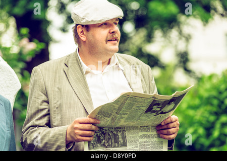 MOSCOW, RUSSIA - Retro festival 'Days of history' in Hermitage Garden. Moscow, May 26, 2013 Stock Photo