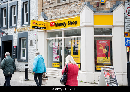 The Money Shop exterior credit payday loan loans lender Lancaster Lancashire England UK United Kingdom GB Great Britain Stock Photo