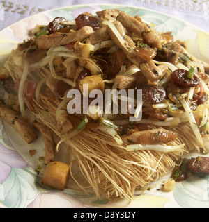 Mee Krob; Thai crispy noodle stir fry Stock Photo