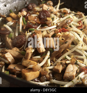 Mee Krob; Thai crispy noodle stir fry Stock Photo