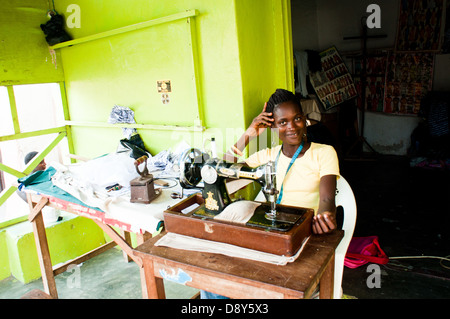 machinist, cape coast, ghana, africa Stock Photo