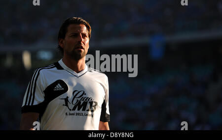 Roman Weidenfeller is pictured during Michael Ballack's farewell match at Red Bull Arena in Leipzig, Germany, 05 June 2013. Photo. Thomas Eisenhuth Stock Photo