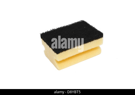 sponge for washing dishes isolated on white background Stock Photo