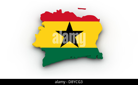 Ghana is a country that is in Africa. Stock Photo