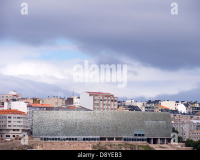 Domus, Casa del Hombre (museum of mankind), by japanese architect Arata Isozaki in La Coruna, Galicia, Spain Stock Photo