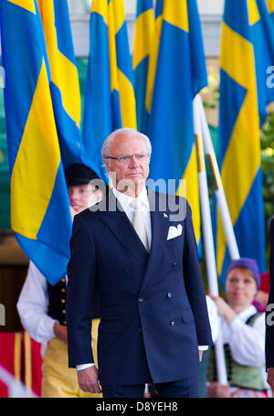 King Carl XVI Gustaf celebrates his 75th birthday at The Royal Palace ...