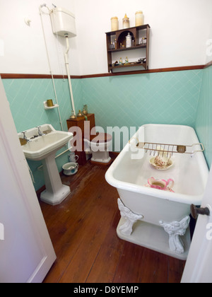 Bathroom at the Pablo Picasso house museum in La Coruna, Spain, Europe Stock Photo