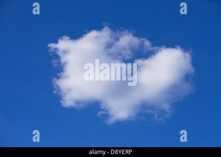 Heart-shaped cloud Stock Photo