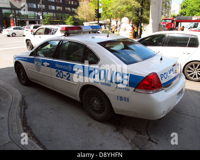 Montreal Police car, Montreal, Quebec, Canada Stock Photo