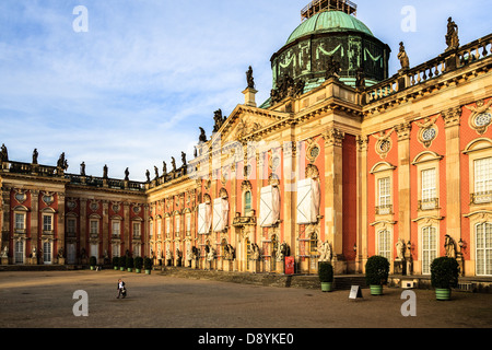 The New Palace (renovation) in Potsdam Germany Stock Photo