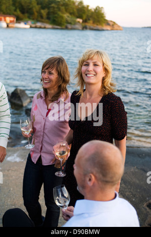 Midsummer party, Fejan, Stockholm archipelago, Sweden.