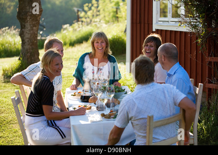Midsummer in Stockholm archipelago, Sweden.