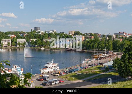 Lake view of Lappeenranta Stock Photo