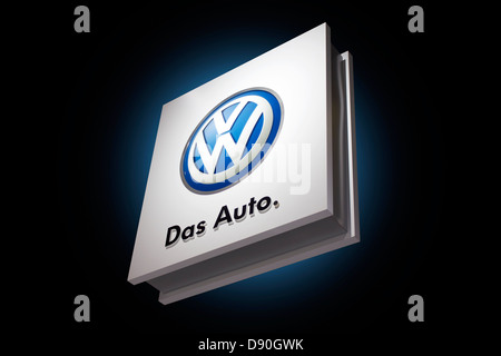 VW Volkswagen Automobile logo Stock Photo