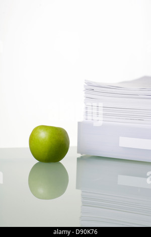 A hand writing on a paper. Stock Photo