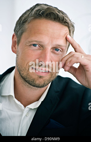 Studio portrait of businessman Stock Photo