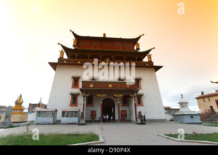 Gandan Khiid Monastery, Ulaanbaatar, Mongolia Stock Photo