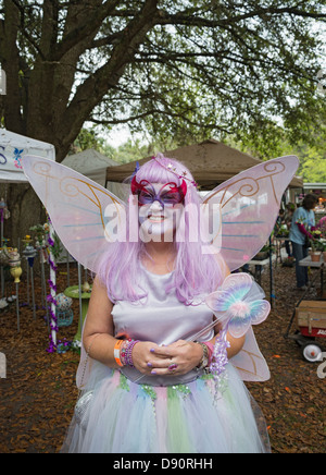 Kanapaha Spring Garden Festival is annual event at Kanapaha Botanical Gardens located in Gainesville Florida. Stock Photo