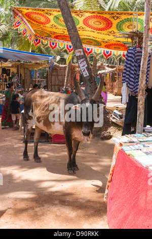 Anjuna was start of the hippy trail to Goa in the sixties Stock Photo ...