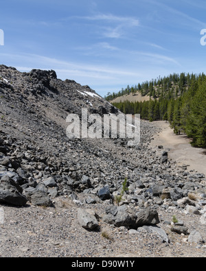 Lava beds at Newberry National Volcanic Monument.  Eastern Oregon, USA Stock Photo