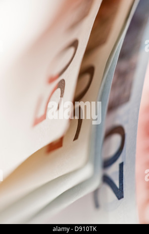 Fifty euro notes Stock Photo