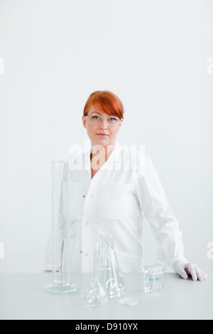 Portrait of female scientist in laboratory Stock Photo