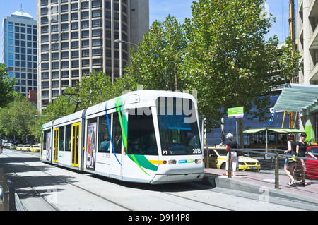 dh Melbourne tram MELBOURNE AUSTRALIA Yarra Trams Alstom Citadis C class tram modern trams in city centre Stock Photo