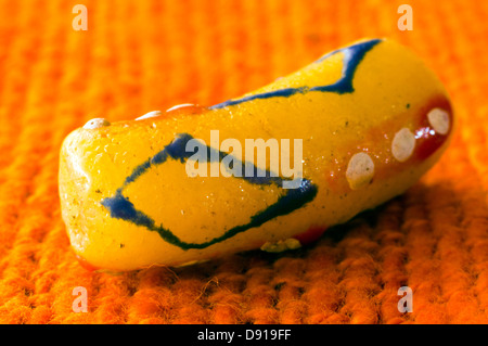 glass bead, ghana, in studio setting Stock Photo