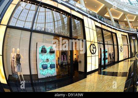 Dubai Giorgio Armani Store Stock Photo Alamy