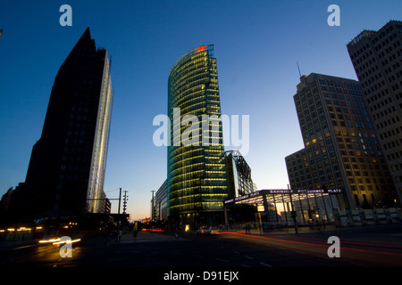 High-rise buildings on Potsdamer Platz Stock Photo