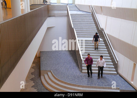 Singapore National University of Singapore NUS,University Town,school,student students campus,Asian man men male,auditorium,steps stairs staircase,int Stock Photo