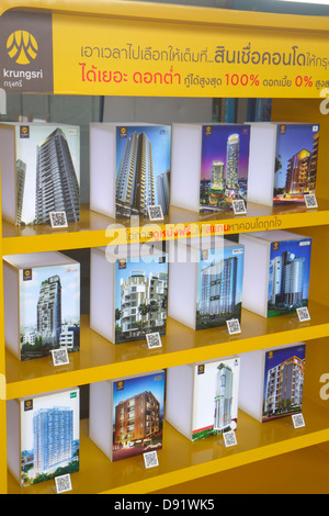 Thailand,Thai,Bangkok,Chatuchak,Phaholyothin Road,Mo Chit Station,Bangkok Mass Transit System,BTS Skytrain,residential,high rise skyscraper skyscraper Stock Photo