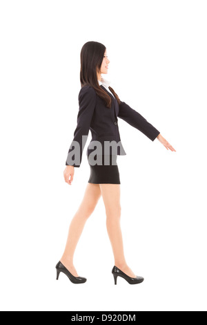 young asian businesswoman walking Stock Photo